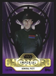 ADMIRAL PIETT IMPERIAL HONOR 2025 TOPPS STAR WARS MEIYO #IH-3 PURPLE FOIL 33/99 - Bild 1 von 3