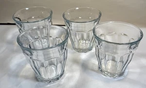 Set of 4 Duralex Made In France Picardie Clear Tumblers - 3-1/2" - Unboxed, New - Picture 1 of 6
