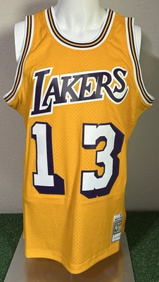 LA Lakers Wilt Chamberlain NBA Swingman Jersey Size L Mitchell & Ness 71-72 NWOT - Image 1 of 4