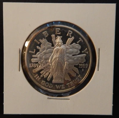 1989-S Bicentennial of the Congress Commemorative Proof  Silver Dollar - Image 1 of 2