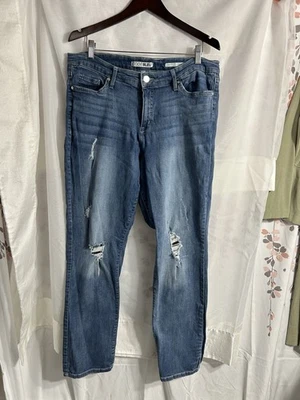 Code Blue Distressed Jeans Size 16 Chelsea Classic Straight - Image 1 of 4