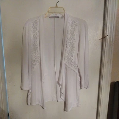 Cárdigan para mujer VALERIE STEVENS marfil talla M Foto 1 de 4