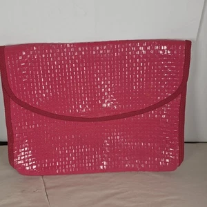 Novelli of Florence Rattan Purse Ennelanea Barbie pink Woven Straw thin Bag READ - Picture 1 of 11