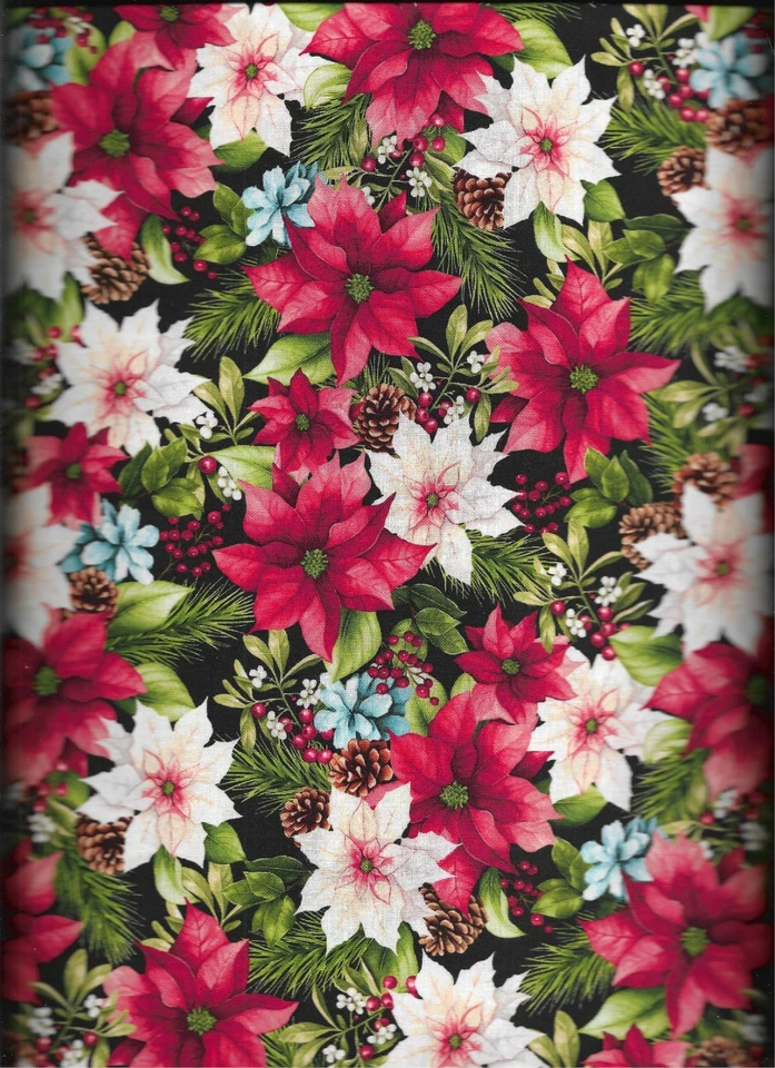 HENRY GLASS & CO. 45" 100% cotton Christmas fabric "Hollyville Manor" by Henry Glass & Co