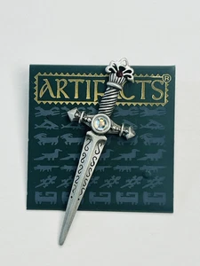 Vintage Brosche Anstecknadel Artefakte JJ Jonette Zinn Dolch - Bild 1 von 13