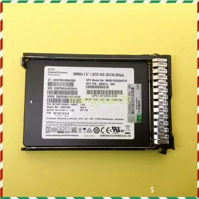 P18436-B21 NEW P19695-001 HPE 1.92TB SATA 6G MU 2.5" SC GEN9 Gen10 Server SSD - Image 1 of 2