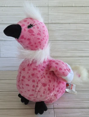 Ganz Webkinz Cherry Blossom Bird Plush HM 455 No Code Spotted Pink - Image 1 of 4