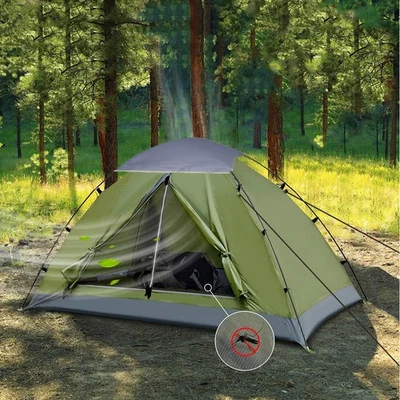 MARKENLOS 2 Personen Campingzelt Campingurlaub Trekkingzelt Zelt Einmannzelt ULTRALEICHT