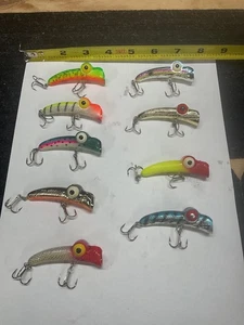 Sehr seltene Vintage Rabble Rouser Angelköder, 9er Set, nie gefischt, Plano auch - Bild 1 von 10