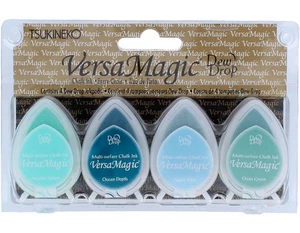 Almohadilla de tinta VersaMagic Dew Drop de todo tipo, paquete de 4, costa - Imagen 1 de 5