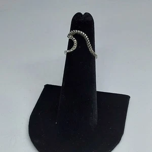 Damen Bohemian Retro Zink Wellen Band Ring Größe 5 - Bild 1 von 4