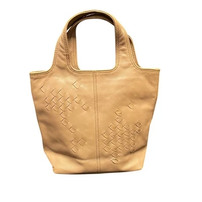 Vintage Bottega Veneta Small Regent Tote Bag Tan Leather AS IS FLAWED - Image 1 of 4