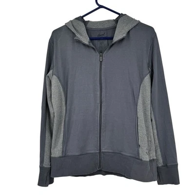 Sudadera con Capucha Life Is Good Good Move Grande Gris Algodón Org/Elastano Cremallera Foto 1 de 4