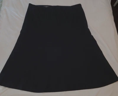 Falda Talbots negra de lana línea A forrada talla 16 Foto 1 de 4