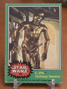 C-3PO GOLDEN ROD ERROR CARD 1977 Topps Star Wars #207 Anthony Daniels - Picture 1 of 2