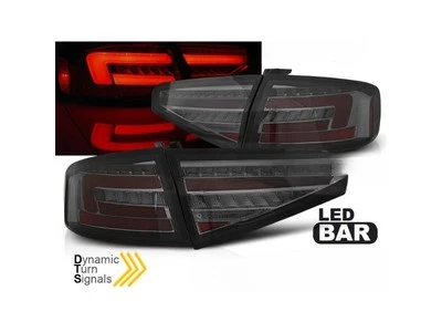 LED BAR TAIL LIGHTS SMOKE SEQ fits AUDI A4 B8 2012-2015 Saloon OEM BULB - Image 1 of 4