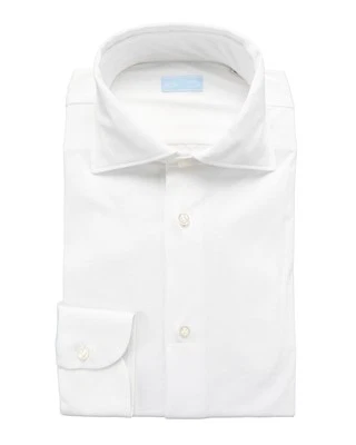 CAMISA NUEVA CON ETIQUETAS IL SARTORE NAPOLI de VINCENZO DI RUGGIERO jersey blanco 40 15 3/4 Foto 1 de 2