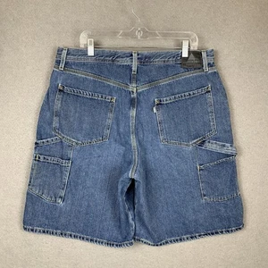 Vintage Levi’s SilverTab Denim Carpenter Shorts Baggy Grunge Skater Mens 38 - Picture 1 of 9