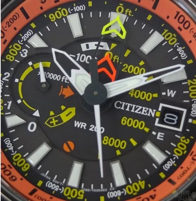 CITIZEN PROMASTER ECO-DRIVE TITÂNIO ALTICHRON DIFÍCIL DE ENCONTRAR EN COLOR NARANJA Foto 1 de 4