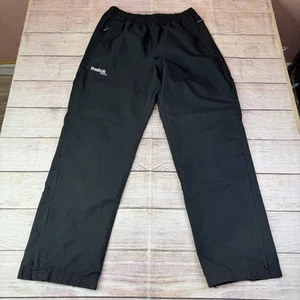 Reebok Hockey schwarz Aufwärmhose Gr. S Reißverschlusstaschen Mesh gefüttert - Bild 1 von 15