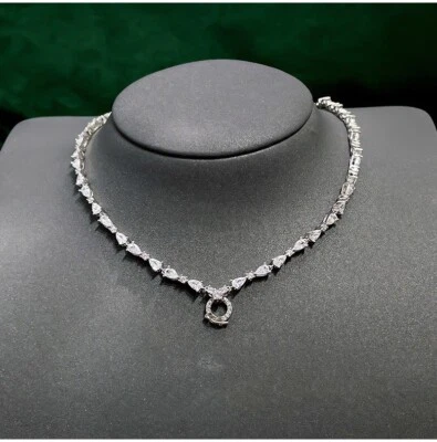 Collar Multiuso Diamantes Alto Carbono, Oro 18K Vermeil Elegante Foto 1 de 4