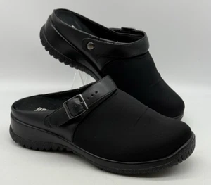 Drew Savannah Black Clogs Women's Size Open Back Comfort Shoes 7.5 WW - Picture 1 of 9