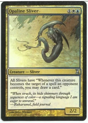 MTG Opaline Sliver FOIL Time Spiral Uncommon Played - Image 1 of 2