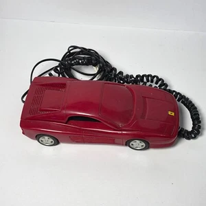 Teléfono fijo Betacom Ferrari Testarossa rojo coche - cueva hombre vintage - Imagen 1 de 4