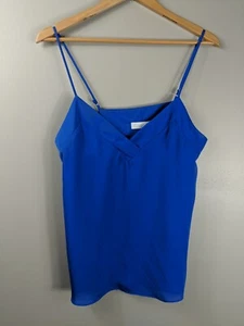 NWT: Oak Street Laine V Blue Boutique Tank Spaghetti Straps Women's Medium, $64 - Picture 1 of 7