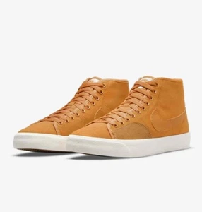 Nike SB Blazer Court Mid Premium Light Curry Shoe's Men's DH7479-700 SZ 10 US - Picture 1 of 9
