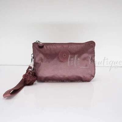 NUEVO CON ETIQUETAS Kipling AC8276 Creativity XL Bolsa Extra Grande Nylon Granate Oscuro Metálico 44 Foto 1 de 4