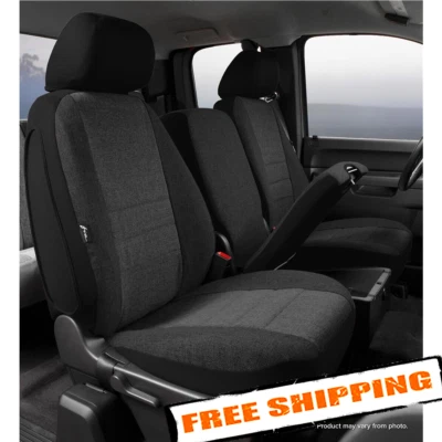 FIA OEM30 1st Row Black/Charcoal Seat Cover for 17-22 Ford F-Series Super Duty Foto 1 de 4