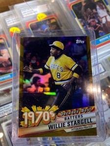 2020 Topps Decades Best Chrome Series 2 Batters Gold /50 Willie Stargell HOF