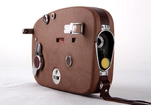 kultige CARENA GEVA-8 Cine Kamera + original Ledertasche, siehe Video - Bild 1 von 14