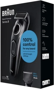 Braun S3 Ultra/sharp Beard Trimmer - 20 Length Settings in 0.5mm Inc - BT3400 - Picture 1 of 7