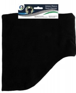 Men/Unisex/Women Fleece Neck Warmer Adult Black Neck Scarf Tube face Mask Snood - Picture 1 of 4
