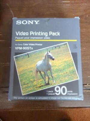 Sony Video Print Pack VPM-90STA Print Cartridge With 90 Print Sheets - Image 1 of 2