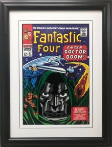 "Los Cuatro Fantásticos Enter Doctor Doom" #57 póster enmarcado arte cómico" de Marvel - Imagen 1 de 3