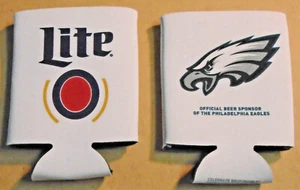 4 Miller Lite Philadelphia Eagles patrocinador cerveza cerveza Koozies Coozies - Imagen 1 de 1