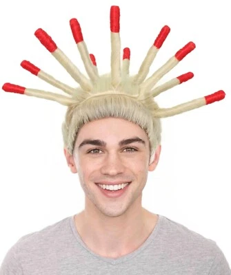 Peluca TikTok Viral Twin Brothers Spiky Dreadlocks para hombre adulto, HM-1493 Foto 1 de 4