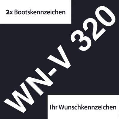 DS*DESIGN 2 Unidad ✔Identificaciones de Barco ✔ 10cm Altura ✔Selección de Color ✔Número ✔