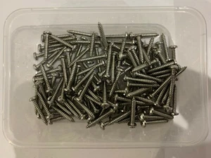 30pcs 10G 4.8mm x 30mm stainless steel screws pan headed phillips screws - Picture 1 of 3