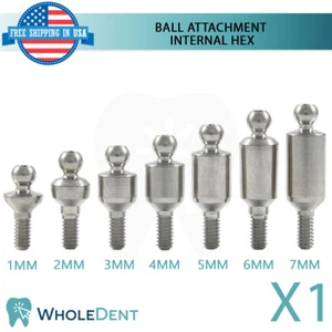 X1 Ball Overproture Aufsatz Abutment abnehmbares zahnärztliches Instrument Int Sechskant - Bild 1 von 3