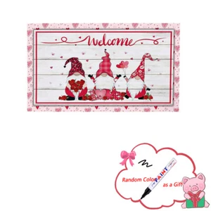 Valentine's Day Carpet For Welcome Door Mat Indoor Outdoor Non Slip Mat - Picture 1 of 10
