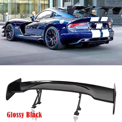 47" GT Racing Gloss Black Rear Trunk Spoiler Wing For Dodge Viper SRT GTC GT Foto 1 de 4