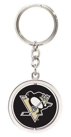 Pittsburgh Penguins Spinning Keychain Key Chain NHL Cover