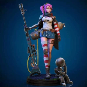 1/24 75mm 3D Print Model Kit Beautiful Girl Goddess of War Fantasy Unpainted - Picture 1 of 3