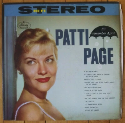 PATTI PAGE I'll Remember April Vinyl LP Record 1959 vocal 100% PLAY GRADED - Image 1 of 3