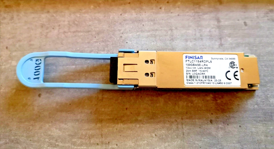 NEW Finisar FTLC1154RDPL6 13xx nm LAN-WDM 100GBase-LR4 2km SMF - Image 1 of 1