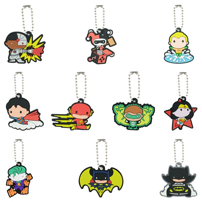 Llavero de goma Chibi DC Comics - BATMAN JOKER MUJER MARAVILLA SUPERMAN ¡y MÁS! Foto 1 de 1